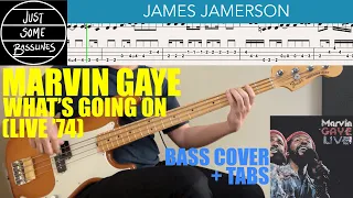 James Jamerson // Marvin Gaye - What's Going On (Live '74) // BASS COVER + TABS