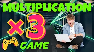3X MULTIPLICATION GAME! BRAIN BREAK EXERCISE, MOVEMENT ACTIVITY. MATH GAME. TIMES TABLES