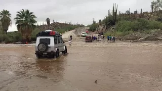 Mercedes G wagon river crossing in Baja