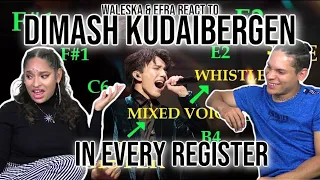 Waleska & efra react to Dimash Kudaibergen SLAYING in EVERY REGISTER!!🤯🤩 | REACTION/ REVIEW