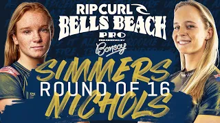 Caitlin Simmers vs Isabella Nichols | Rip Curl Pro Bells Beach - Round of 16 Heat Replay