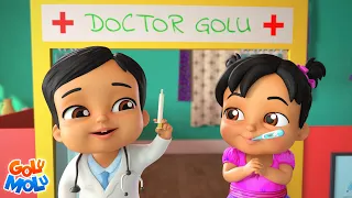 Mein Doctor Hu, मैं डॉक्टर हूँ , Funny Golu Molu Cartoon Rhymes for Children
