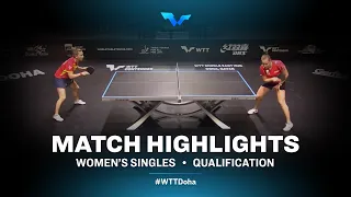 Karin Adamkova vs Galia Dvorak | WTT Contender Doha 2021 | Women's Singles | QUAL Highlights