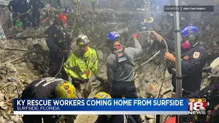 KY rescue workers coming home from Surfside