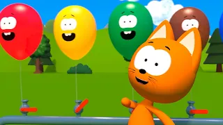 Learn Colors with Balloons Game - Kote Kitty Meow Meow Games for Kids