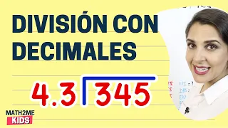 División con punto decimal | En el divisor | Primaria 6