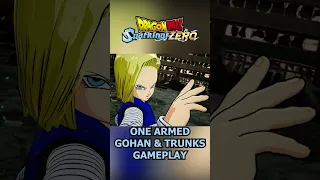 ONE ARMED GOHAN & TRUNKS GAMEPLAY Dragon Ball Sparking Zero #shorts