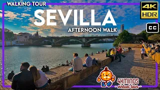 SEVILLE | Walk along the Guadalquivir - 4K (HDR) Walking Virtual Tour Spain 2023