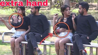 EXTRA hand prank on cute girl, Amazing Reaction 😂, Shashi Chandra vlog