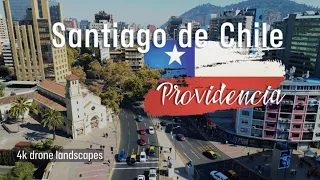 Santiago de Chile: Providencia desde un dron (4K cinematic footage)