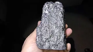 Mystery. What is it? Crystalline Platinum Iridium Rhodium Silver Bullion Space Metal Nugget?
