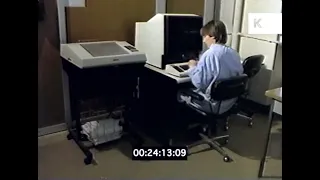 1990s People Working in Lab,  Retro Technology