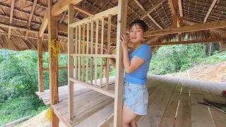 Building a 2-storey wooden house, making windows, ooden house in the forest | Ep.87