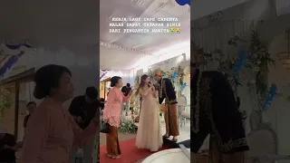 pengantin wanita cemburu saat suaminya dengan wanita lain ‼️‼️#pengantinviral #lucu #kocak #shorts