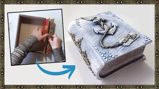 Nautical Style BOOK BOX Idea / DIY Crafts