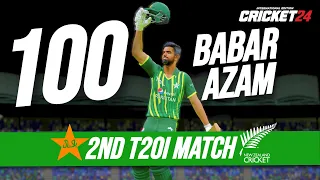 Babar Azam's Fastest 100* | Pakistan vs New Zealand | 2nd T20I 2024 | Cricket 24 Gameplay