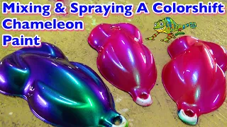 How To Mix And Spray A Colorshift Chameleon Pearl Paint Job - FLIP FLOP - OUTRAGEOUS - COLOR CHANGE