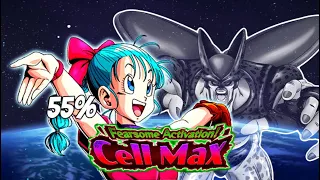 55% STR LR BULMA (YOUTH) VS FEARSOME ACTIVATION! CELL MAX EVENT: DBZ DOKKAN BATTLE