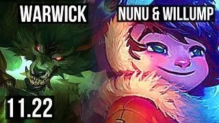 WARWICK vs NUNU (JNG) | Rank 5 Warwick, 4/1/6 | NA Master | 11.22