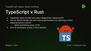 Rust x Ethereum Day - Wagmi / Viem