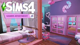 Kawaii Gamer Apartment │ High School Years │ Stop Motion Build │ Sims 4 No CC