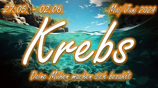 Krebs/Cancer 27.05. - 02.06. Mai/Juni 2024 : Deine Mühen machen sich bezahlt 😉