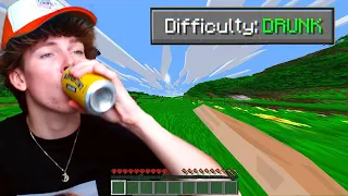 Minecraft But I'm EXTREMELY DRUNK