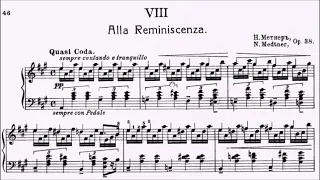 RCM Piano 2022 Grade 10 Etude No.11 Medtner Alla Reminiscenza Op.38 No.8 Sheet Music