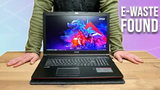 MSI Gaming laptop found in a E-WASTE Dumpster