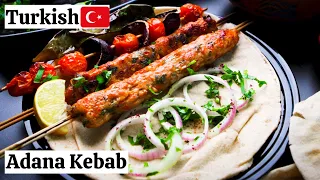 TURKISH CHICKEN ADANA KEBAB RECIPE || Turkish Chicken Kebab In Oven || Adana Kebab Recipe || #DIFK
