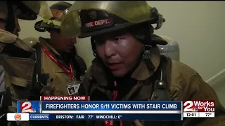 Firefighters honor 9/11 victims with stair climb