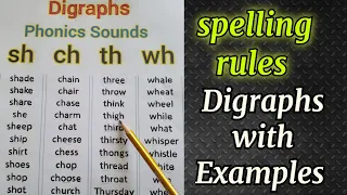 consonant digraphs |digraphs and blends | sh, ch, th, wh words