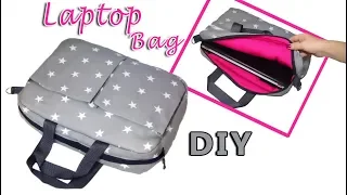 DIY HOW TO SEW LAPTOP BAG