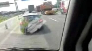 lkw unfall auf der M0 bei budapest