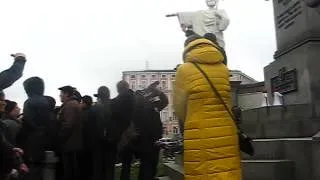 30 листопада 2013 року, стихійний мітинг на Михайлівській площі, виступ Миколи Коханівського