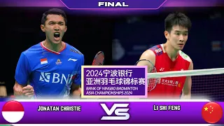 Jonatan Christie Vs Li Shi Feng |Badminton Asia Championships 2024 | F | MS