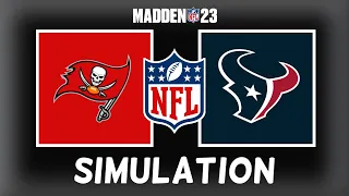 Madden NFL 23 Full Match - Houston Texans vs Tampa Bay Buccaneers - Simulation