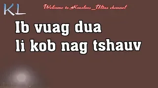 ib vuag dua li kob nag tshauv 4/23/2019