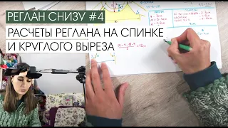 Реглан снизу #4. Расчеты реглана и круглого выреза на спинке