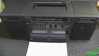 Hitachi TRK-W530E double cassette stereo component system