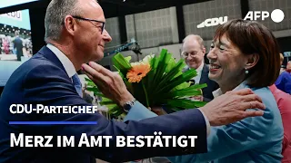 Merz mit knapp 90 Prozent als CDU-Chef bestätigt | AFP