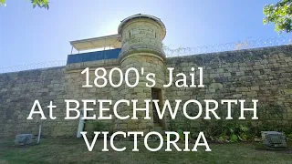 Touring the 1800's Jail where Ned Kelly was imprisoned at Beechworth in Victoria