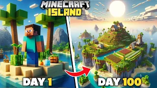I Survived 100 Days On A ISLAND In Minecraft Pocket Edition! (Hindi) | Minecraft 100 days