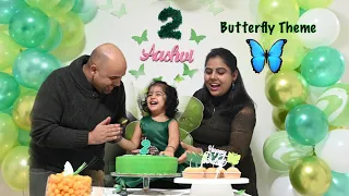 Aashvi’s 2nd Birthday Vlog(Buttery Theme) Surprise, DIY Party Decorations, Gift, Photoshoot🤱