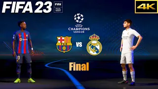 FIFA 23 | BARCELONA vs. REAL MADRID | Ft. Vinicius, Pedri | UCL Final | El Clásico | PS5 4K