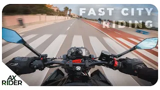 CRAZY CITY RIDE | LOUD EXHAUST | POV YAMAHA MT-03