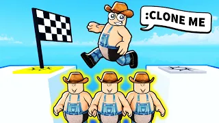 ROBLOX OBBY BUT YOU CLONE YOURSELF