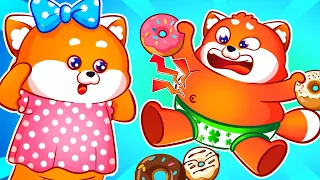 Don't Over Eat 🍕🍟🍔 Bubbly Tummy || + More Funny Kids Songs And Nursery Rhymes by Lucky Zee Zee