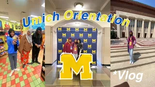 UMICH Freshman Orientation | Vlog | *8 hour road trip*