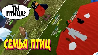 РЕАЛЬНАЯ СЕМЬЯ ПТИЦ! Roblox Feather Family! Роблокс птицы